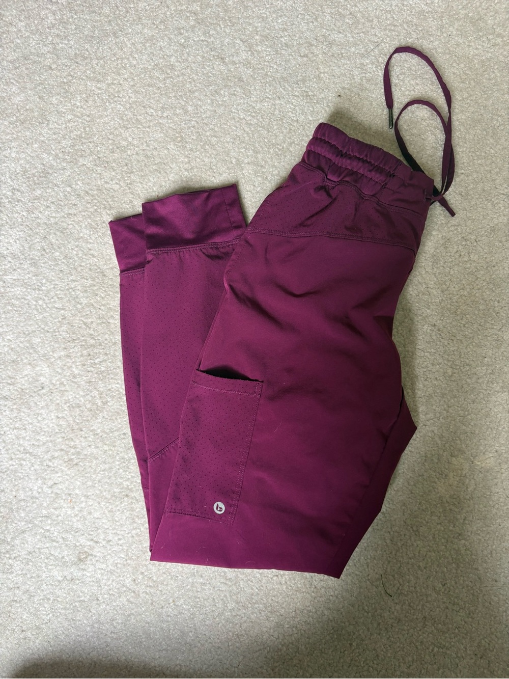 Women’s Burgundy Scrub Pants